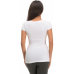 Jadea Maglia donna maniche corte scollo lollo in cotone elasticizzato ART.4181